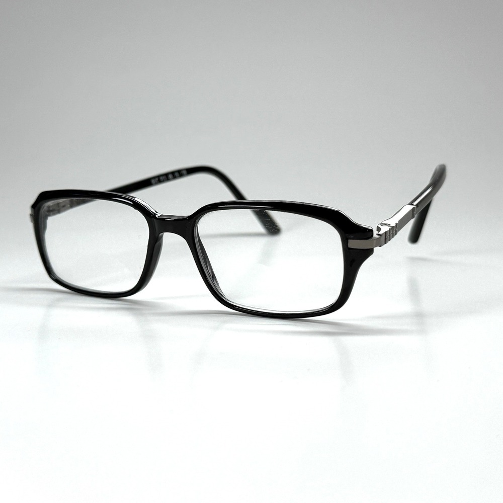 MANY CHOICE MYC P12 Eyeglasses‎ Frame Only 48-18-138 Black Chunky Silver Hinge